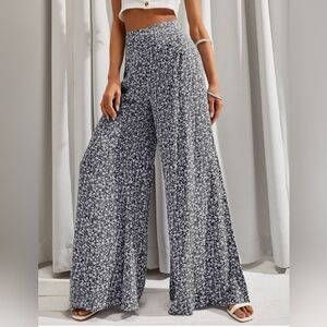nwot High Waist Wide Leg Ditzy Flower 90s Y2k Pants Large